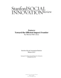 Toward the Efficient Impact Frontier by Michael Mccreless