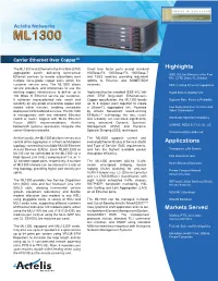 Actelis Networks® ML1300