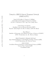 Towards a BRICS Optical Transient Network (BRICS-OTN)