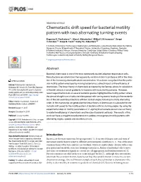 Chemotactic Drift Speed for Bacterial Motility Pattern with Two Alternating Turning Events