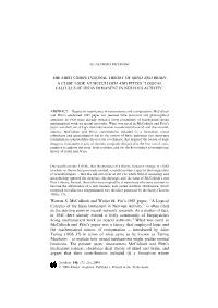The First Computational Theory of Mind and Brain: a Close Look at Mcculloch and Pitts’S ‘‘Logical Calculus of Ideas Immanent in Nervous Activity’’