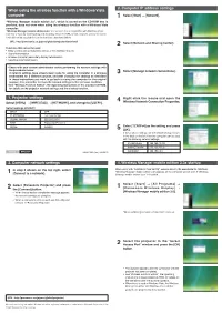 When Using the Wireless Function with a Windows Vista Computer 3. Computer Network Settings 1. Projector Settings 2. Computer IP