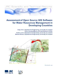 Assessmentof Open Source GIS Software for Water Resources