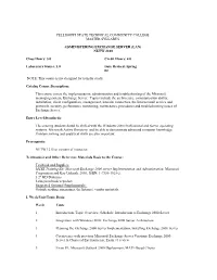 Master Syllabi