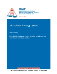 Microplastic Strategy Update