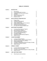 Table of Contents