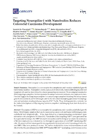 Targeting Neuropilin-1 with Nanobodies Reduces Colorectal Carcinoma Development