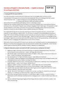 VEIP-EIC Annual Report 2015-2016 ______1