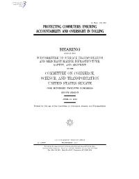 Ensuring Accountability and Oversight in Tolling