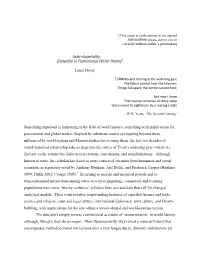 Inter-Imperiality: Dialectics in Postcolonial World History1