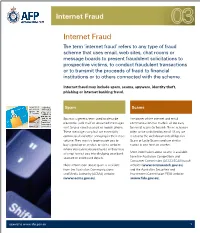 Internet Fraud