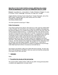 MINUTES of the ST NEOT PARISH COUNCIL MEETING HELD USING ZOOM on WEDNESDAY, 10TH and 17TH FEBRUARY 2021 at 7:30PM