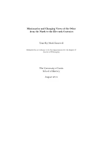 T M Barnwell Phd Thesis. Missionaries and Changing Views of the Other