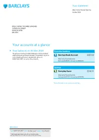 Your Accounts at a Glance