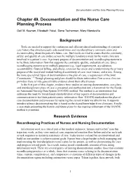 Chapter 49. Documentation and the Nurse Care Planning Process