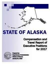 Compensation and Travel Report of Executive Positions for 2017