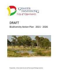DRAFT Biodiversity Action Plan 2021 - 2026