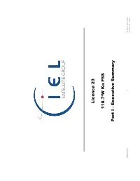 Licence 23 118.7 W Ka FSS Part I