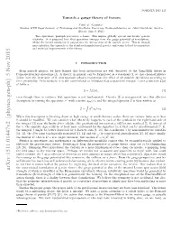 Towards a Gauge Theory of Frames