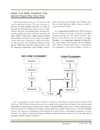 Urban Food Webs: Predators, Prey, and the People Who Feed Them