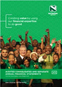 Creating Value by Using Our Financial Expertise to Do Good