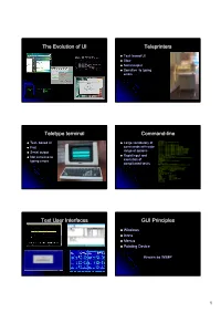 The Evolution of User Interfaces