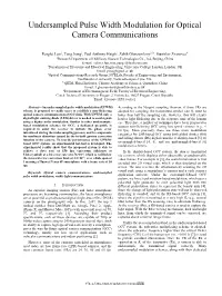Undersampled Pulse Width Modulation for Optical Camera Communications