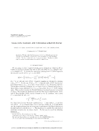 Weak-Type Weights and Normable Lorentz Spaces 1