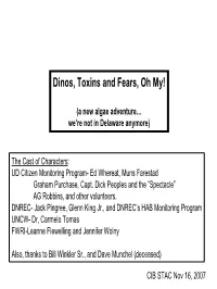 Dinos, Toxins and Fears, Oh My!