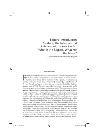 Editors' Introduction Studying the International