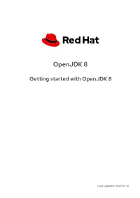 Openjdk 8 Getting Started with Openjdk 8 Legal Notice