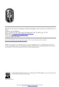 The Date of the Census of Quirinius and the Chronology of The