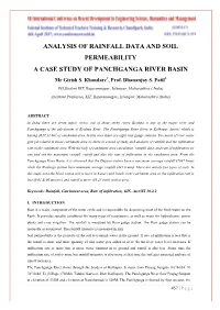 Analysis of Rainfall Data and Soil Permeability