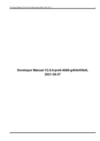 Developer Manual V2.9.0-Pre0-4493-Gf35426946