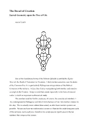 The Decad of Creation Sacred Geometry Upon the Tree of Life