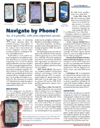 Navigate by Phone? Fi, and Bluetooth