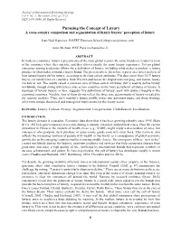 Pursuing the Concept of Luxury a Cross-Country Comparison and Segmentation of Luxury Buyers’ Perception of Luxury