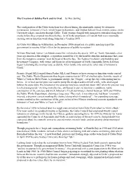 The Creation of Jubilee Park and Its Oval. by Max Solling The