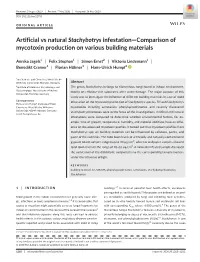 Artificial Vs Natural Stachybotrys Infestation—Comparison of Mycotoxin Production on Various Building Materials