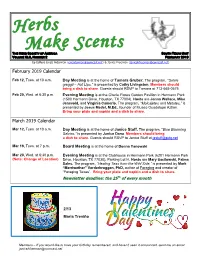 FEBRUARY 2019 Co-Editors Linda Alderman (Ewalderman@Comcast.Net) & Janice Freeman (Janicehfreeman@Comcast.Net)