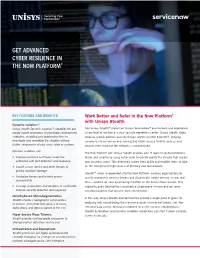 Get Advanced Cyber Resilience in the Now Platform®