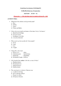 History (Part – Ii)