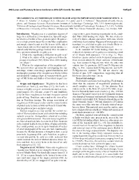 MEGABRECCIA at NORTHEAST SYRTIS MAJOR and ITS IMPORTANCE for MARS SCIENCE. B. P. Weiss1, E. Scheller2, Z. Gallegos3, B. L. Ehlmann2, N