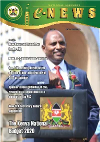 National Assembly E-Newsletter Issue