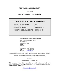 Notices and Proceedings