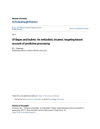 Of Bayes and Bullets: an Embodied, Situated, Targeting-Based Account of Predictive Processing