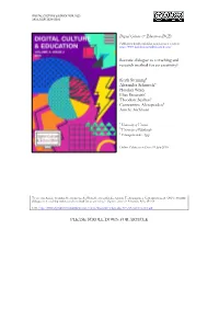 Socratic Dialogue As a Teaching and Research Method for Co-Creativity?