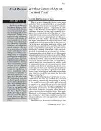 ABSTRACT AWA Review Wireless Comes of Age on the West Coast1