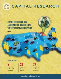 How the Ford Foundation Abandoned the Principles and the Town That Made It Possible Page 13