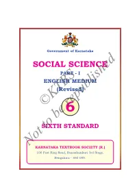 KSEEB Class 6 Social Science Part 1(Eng)
